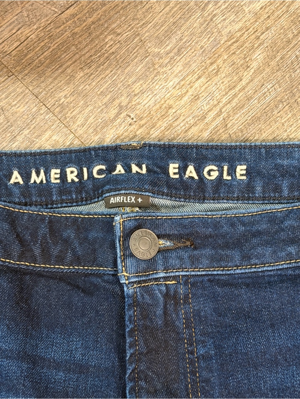 American Eagle Outfitters Men’s Indigo Slim Straight Jeans - Picture 6 of 13